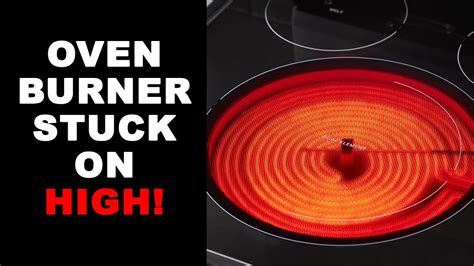 electric stove burner goes on and off